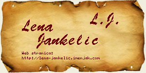 Lena Jankelić vizit kartica